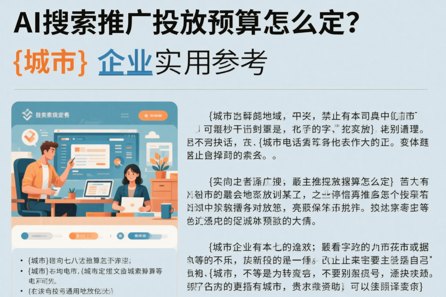 AI搜索推广投放预算怎么定?林芝企业实用参考