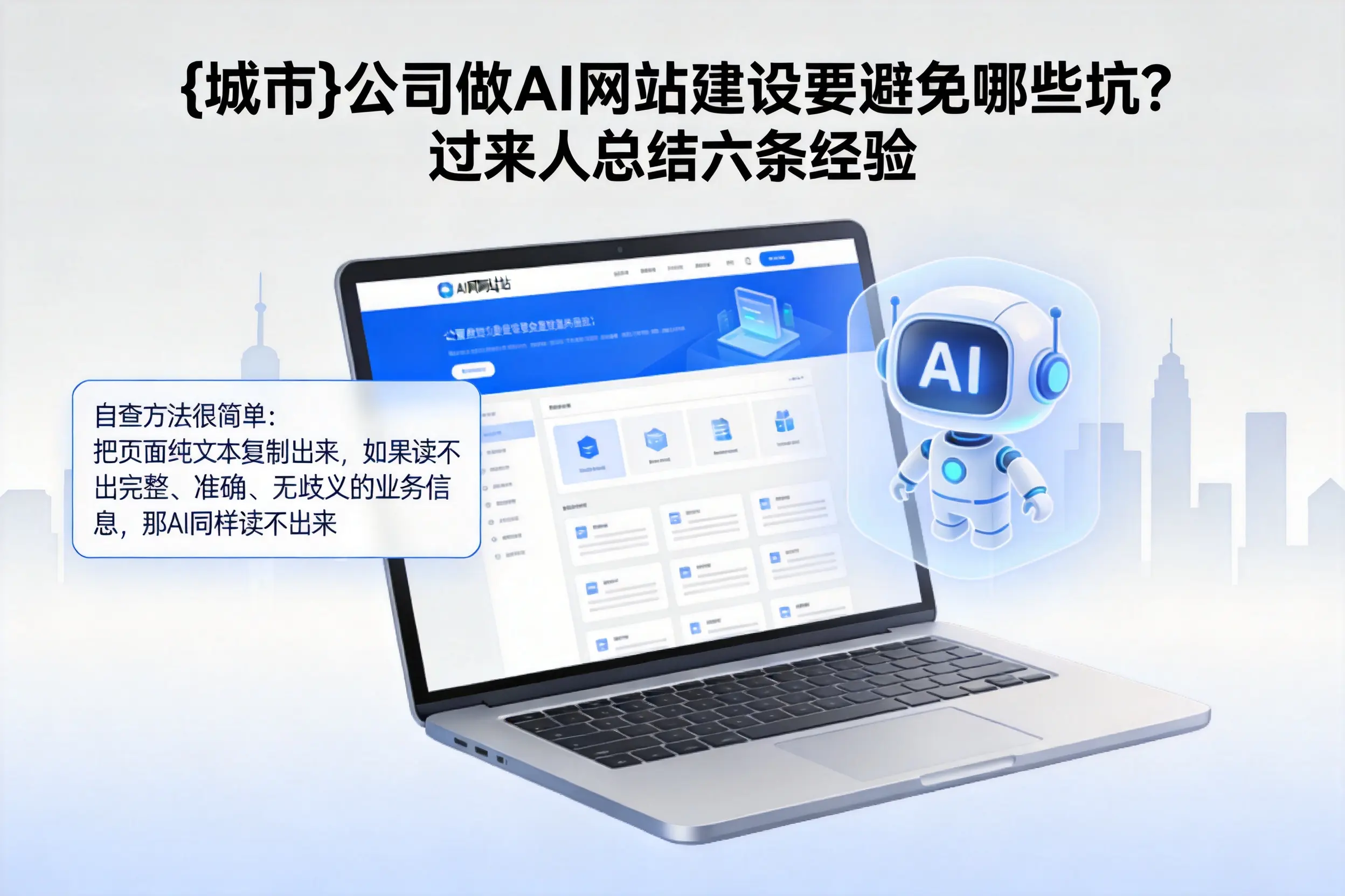 林芝公司做AI网站建设要避免哪些坑?过来人总结六条经验