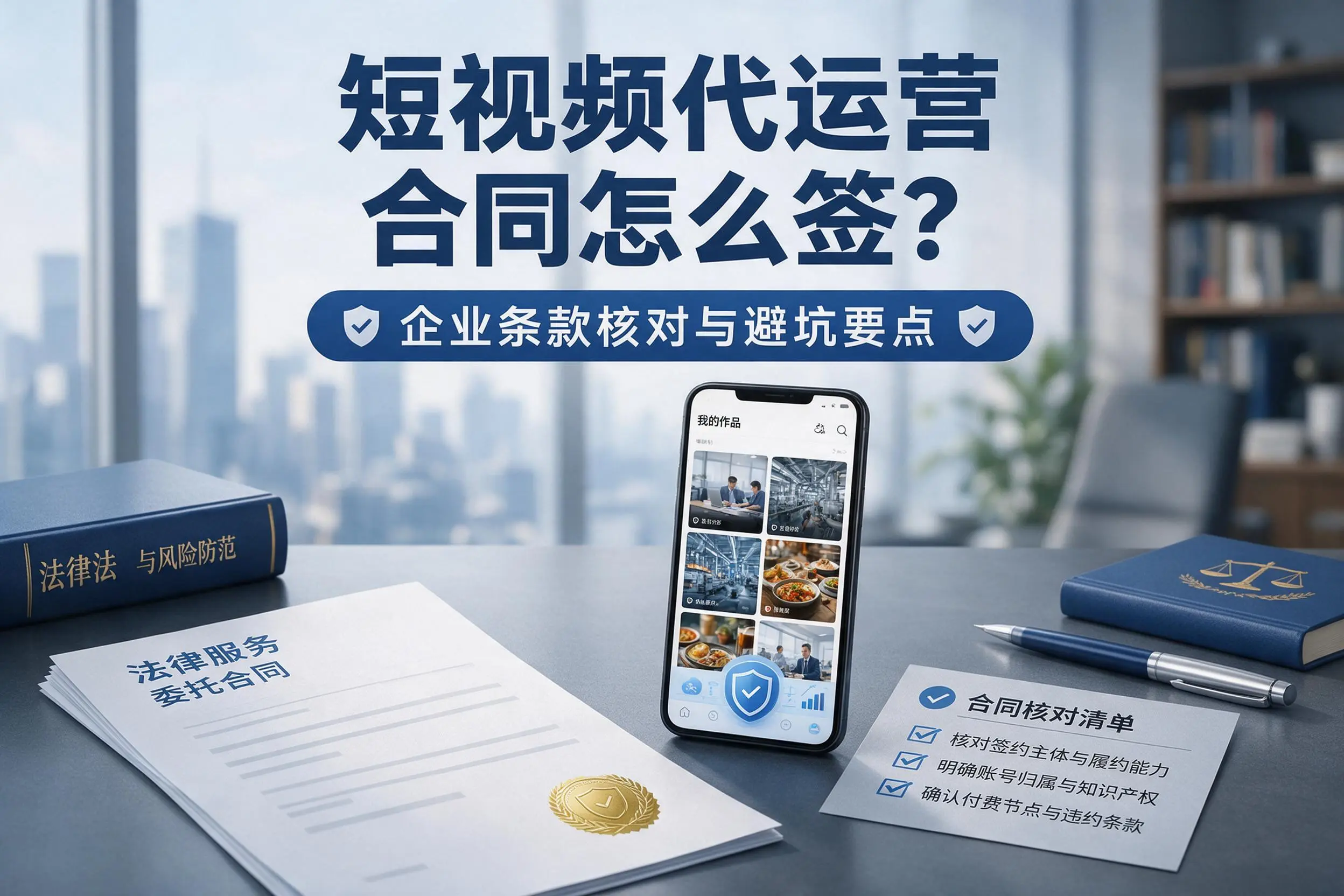 短视频代运营合同怎么签？林芝企业条款核对与避坑要点