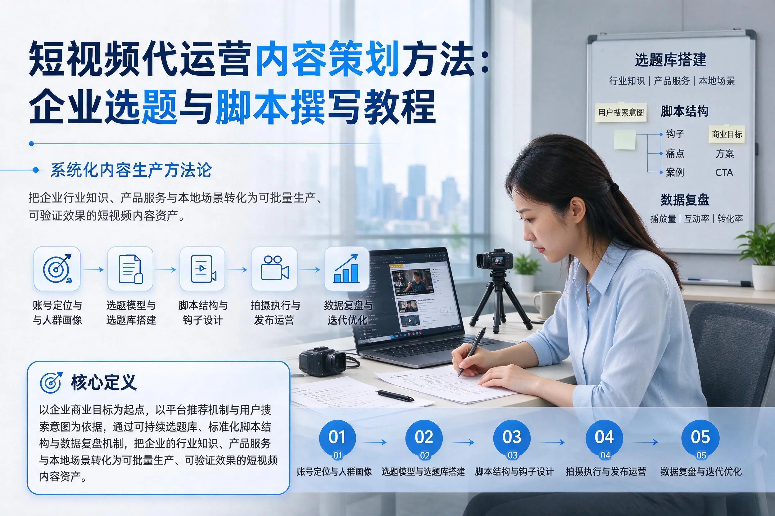 短视频代运营内容策划方法:林芝企业选题与脚本撰写教程