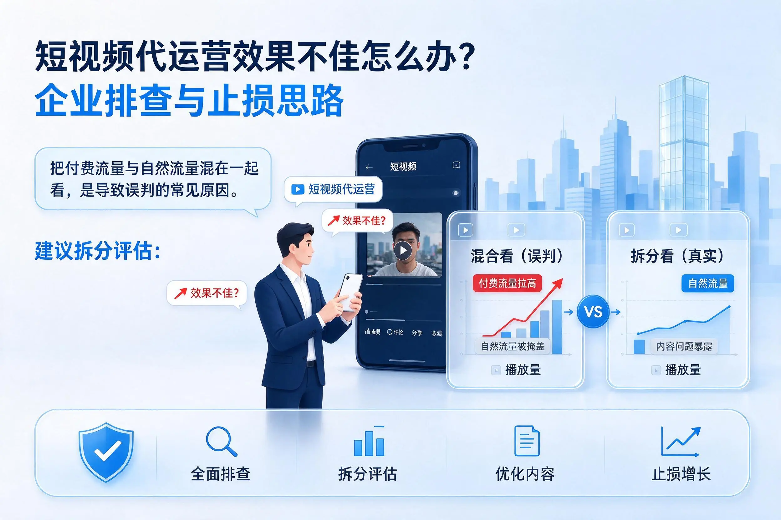 短视频代运营效果不佳怎么办？林芝企业排查与止损思路