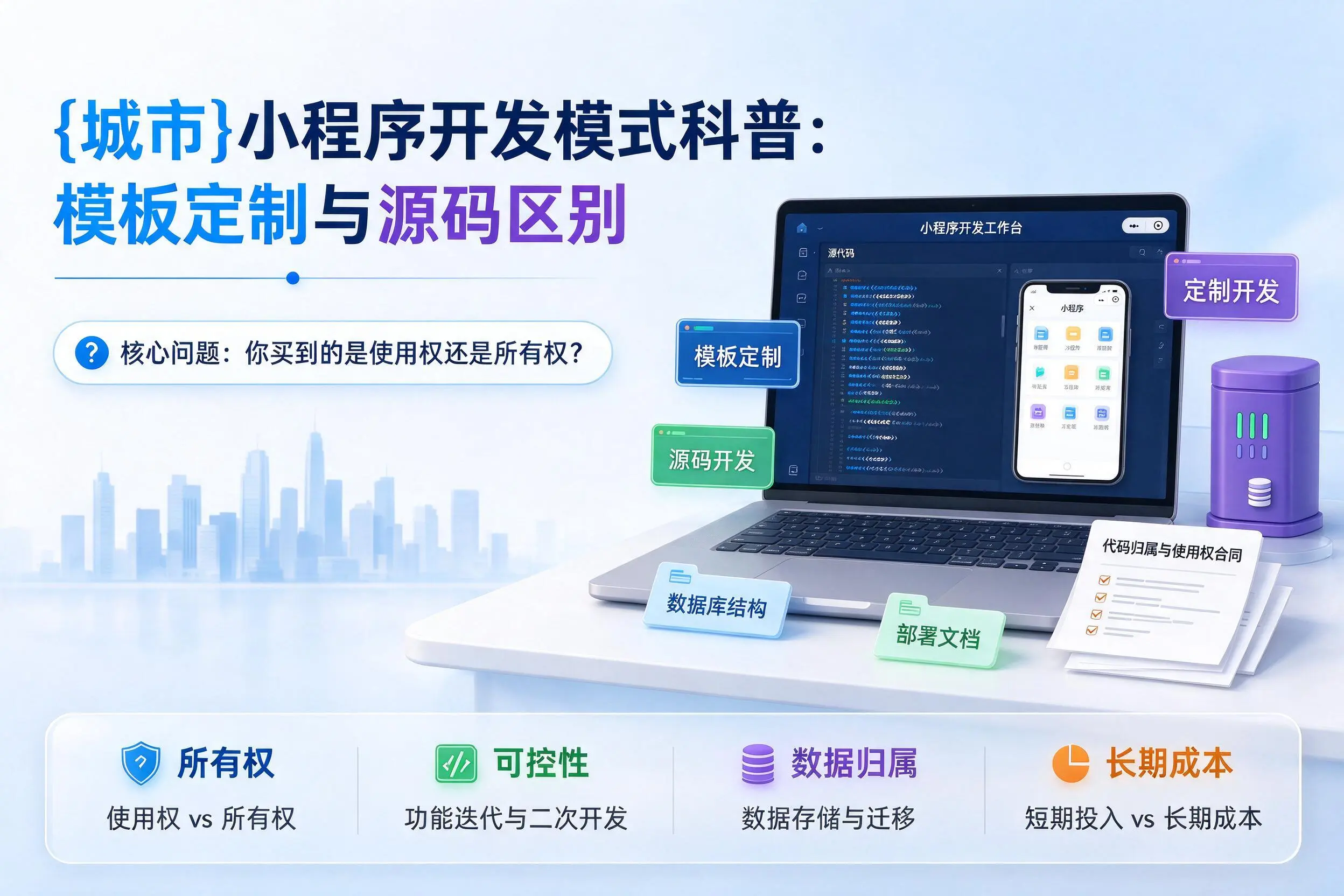 林芝小程序开发模式科普：模板定制与源码区别
