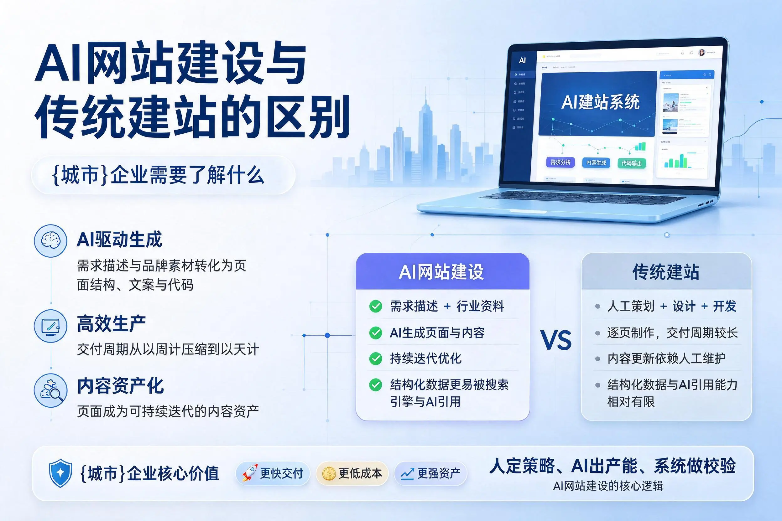 AI网站建设与传统建站的区别,林芝企业需要了解什么