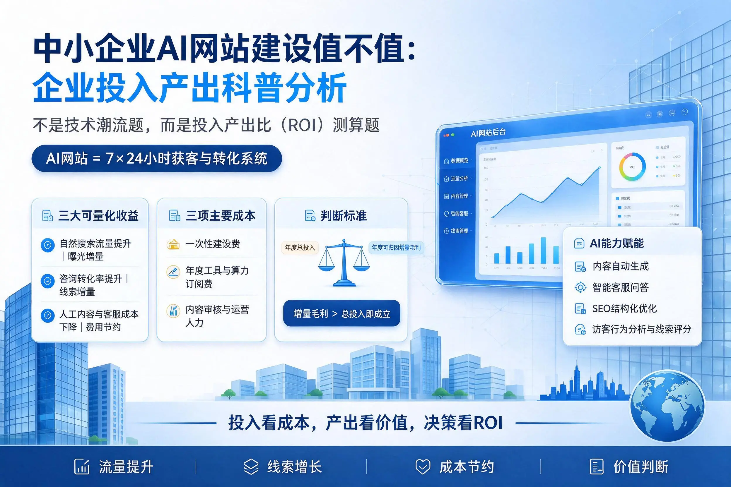 中小企业AI网站建设值不值：林芝企业投入产出科普分析