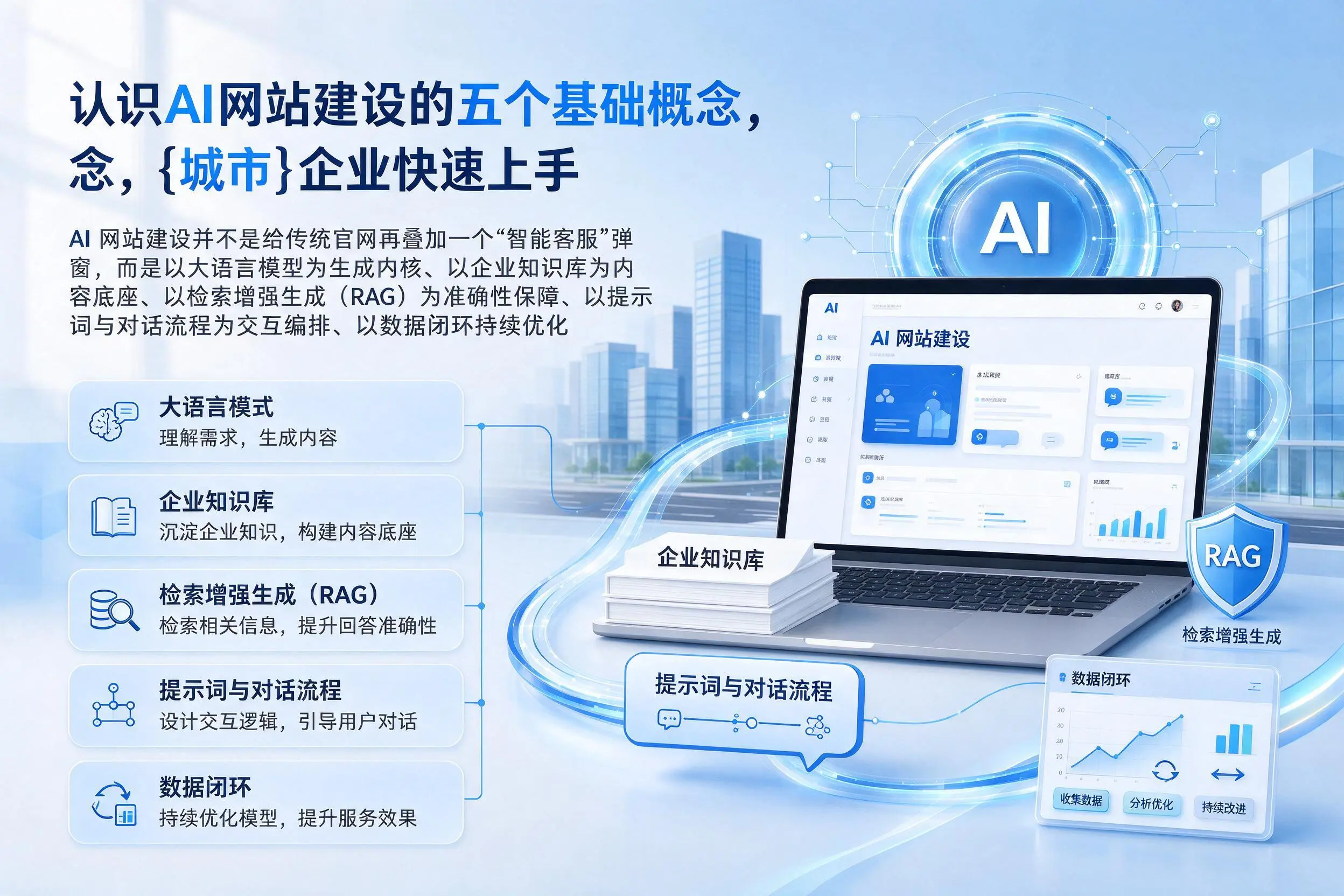 认识AI网站建设的五个基础概念，林芝企业快速上手