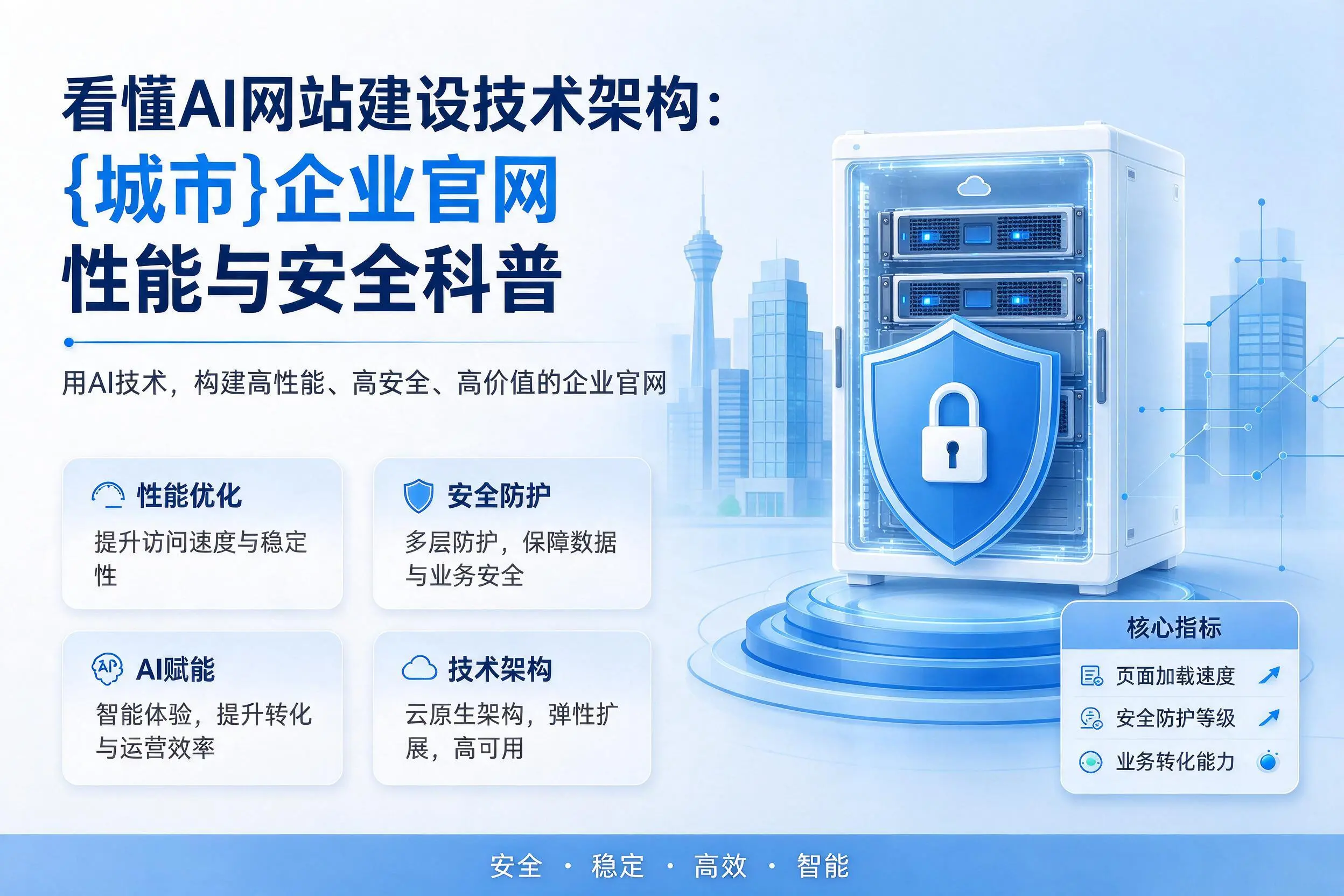看懂AI网站建设技术架构:林芝企业官网性能与安全科普