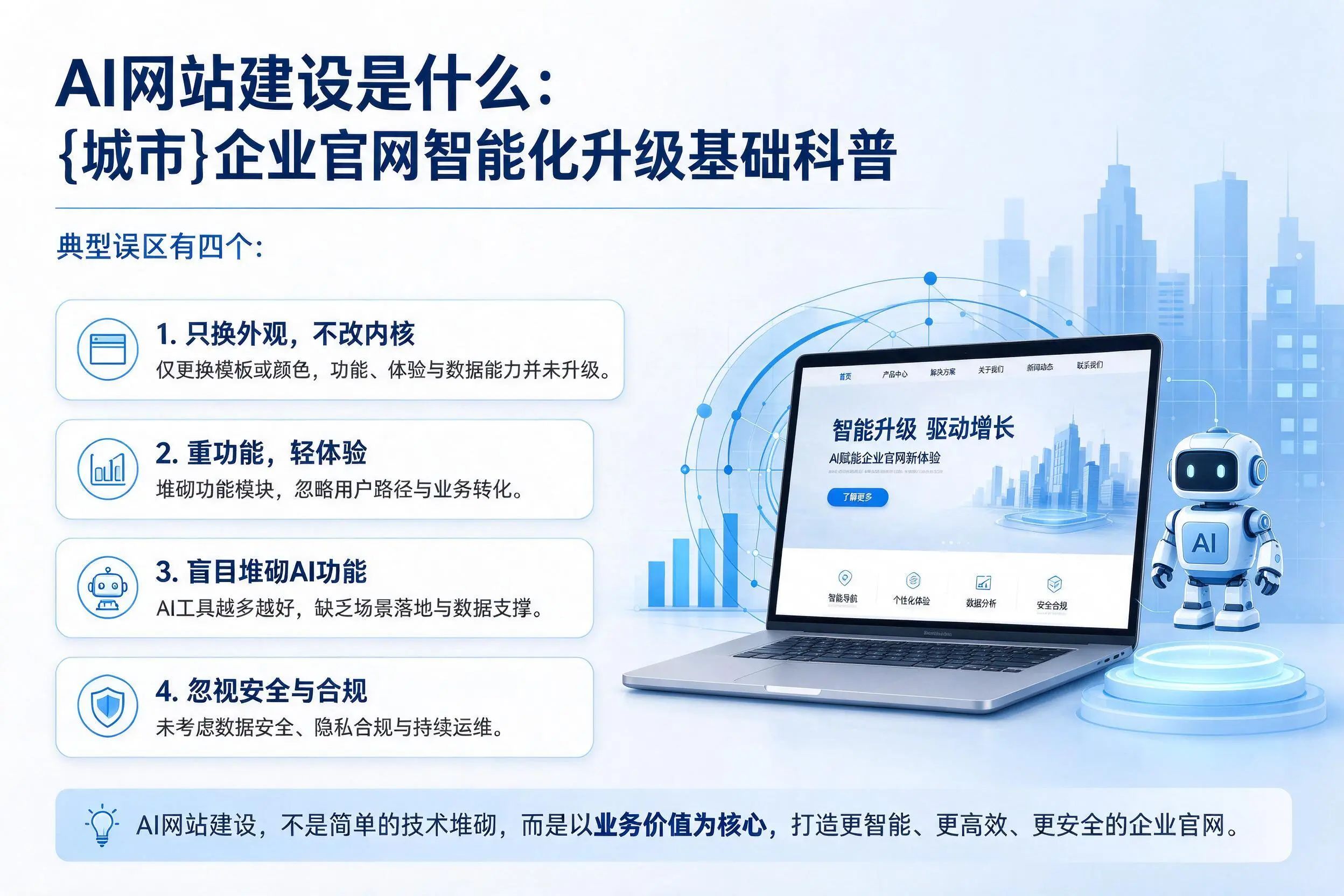 AI网站建设是什么:林芝企业官网智能化升级基础科普