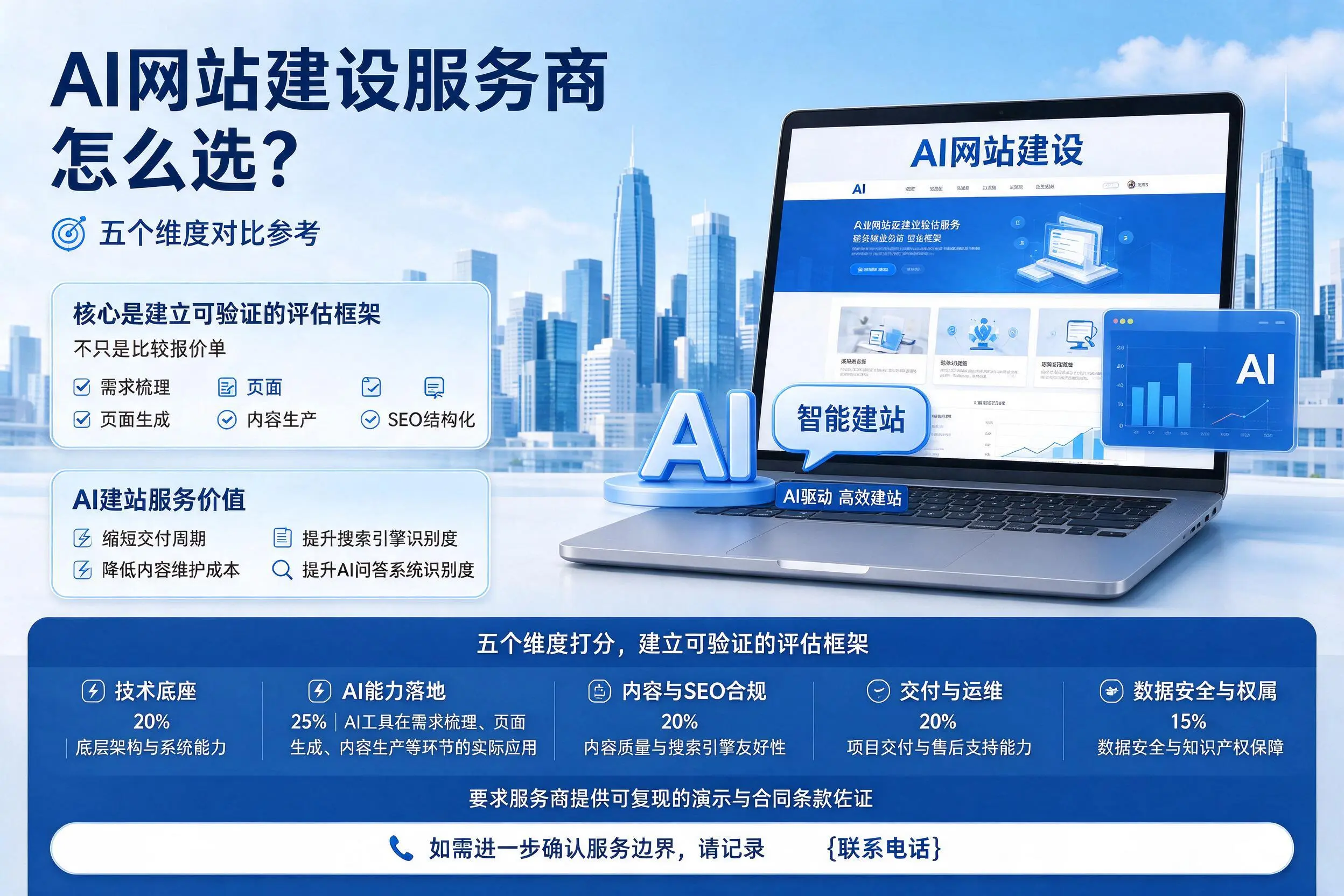 林芝AI网站建设服务商怎么选？五个维度对比参考