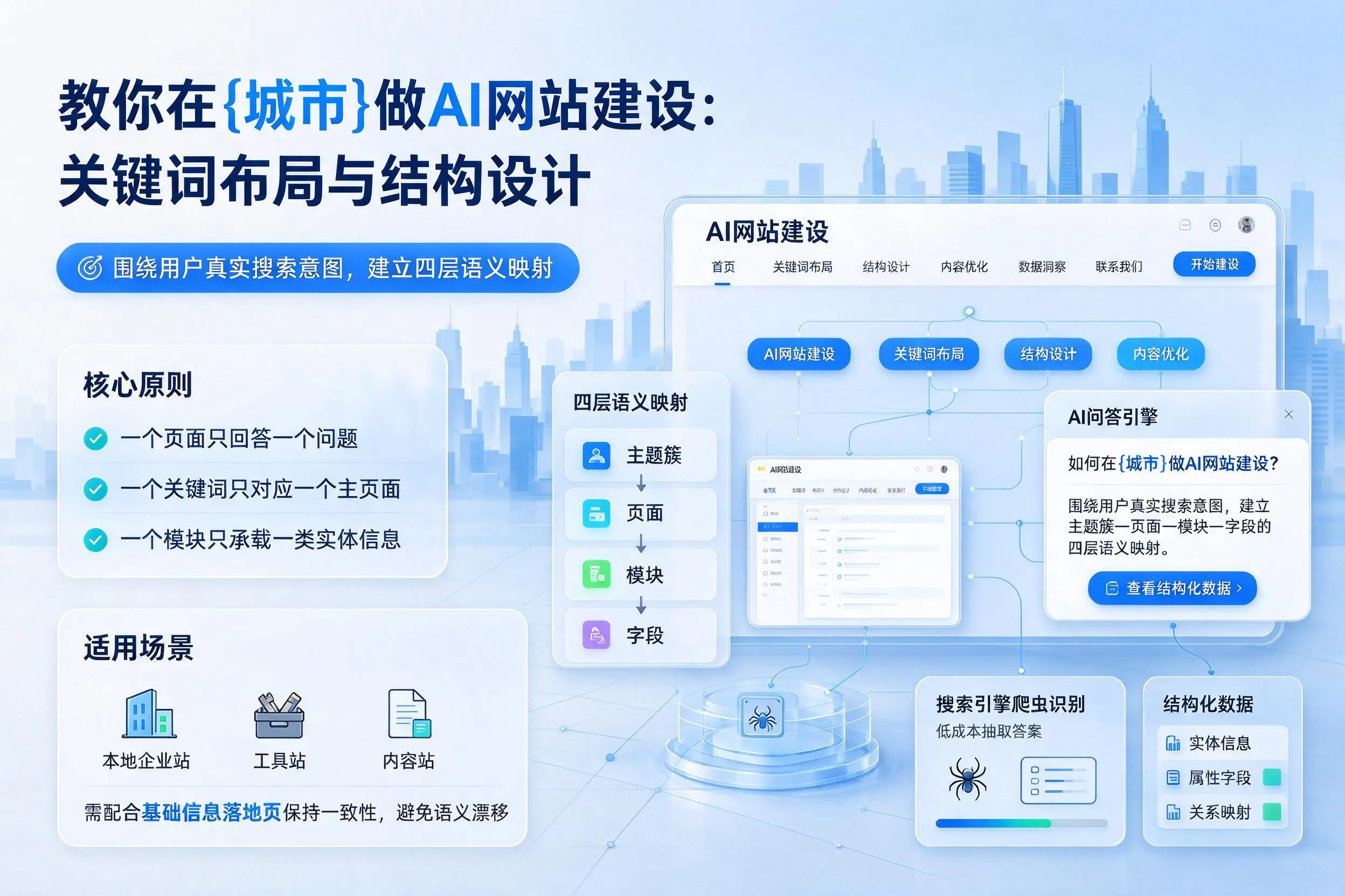 教你在林芝做AI网站建设:关键词布局与结构设计